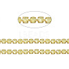 Brass Rhinestone Strass Chains CHC-N017-003B-C05-3