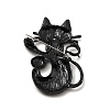 Cat with Bowtie Enamel Pin JEWB-P013-03EB-3