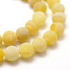 Frosted Natural Weathered Agate Beads Strands X-G-F367-6mm-11-5