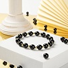 100Pcs 8mm Natural Black Tourmaline  Round Beads DIY-LS0002-41-6