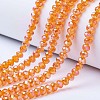 Electroplate Glass Beads Strands EGLA-A034-T6mm-B16-1