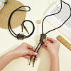 2Pcs 2 Styles Alloy Guitar Pendant Bolo Tie Lariat Necklaces NJEW-GA0001-20-3