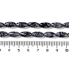 Natural Snowflake Obsidian Beads Strands G-K362-I16-06-5