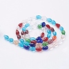Glass Beads Strands EGLA-E010-8x12mm-03-2