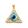 Golden Brass Pendants KK-L209-007G-02-1