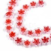 Handmade Millefiori Glass Bead Strands LAMP-N029-017D-21-3