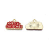 Rack Plating Alloy Enamel Pendants LS-ENAM-N055-173A-3