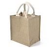 Jute Tote Bags Soft Cotton Handles Laminated Interior ABAG-F003-05-3