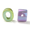 UV Plating Rainbow Iridescent Acrylic Beads OACR-C012-01-1-3