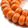 Synthetic Imperial Jasper Dyed Beads Strands G-D077-E01-01F-4