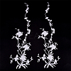 Polyester Embroidery Flower Lace Appliques DIY-WH0504-262-1