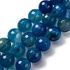 Natural Agate(Dyed & Heated) Beads Strands G-K390-A17-01-2