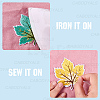 9Pcs Leaf Computerized Embroidery Cloth Iron on/Sew on Patches PATC-WH20006-007-6