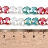 Electroplate Transparent Glass Beads Strands GL-CBADAFE-01H-5