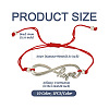 10Pcs 10 Color Alloy Infinity with Hope Link Bracelets Set for Men Women BJEW-TAC0008-02-3