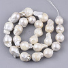 Natural Baroque Pearl Keshi Pearl Beads Strands PEAR-Q015-016-2
