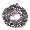 Baking Electroplate Glass Beads Strands DGLA-A039-J6MM-B06-2