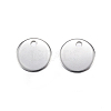 Tarnish Resistant 304 Stainless Steel Charms X-STAS-F039-91-12mm-P-1