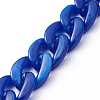 Handmade Acrylic Curb Chains AJEW-JB00679-06-1