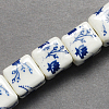 Handmade Printed Porcelain Beads X-PORC-Q161-6-2