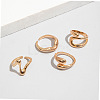 4Pcs Alloy Finger Rings Sets WG7802C-23-4