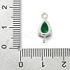 Brass Pave Cubic Zirconia Connector Charms KK-Z120-31P-01-3