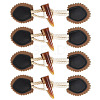 5 Pairs Resin Buttons BUTT-TA0001-48A-1