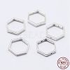 925 Sterling Silver Bead Frames STER-F036-12S-11x10-1