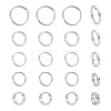 20Pcs 5 Styles 925 Sterling Silver Split Rings STER-TA0001-49-2
