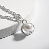 Oval Alloy Pendant Necklaces & Stud Earrings & Ring Sets for Women WG7FFA6-01-4