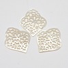 Natural Mother of Pearl Shell Flower Pendants SSHEL-L002-01-1