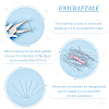 200Pcs 304 Stainless Steel Flat Head Pins STAS-UN0047-88-5