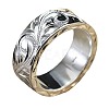 Sculptured Vine Pattern Brass Finger Rings for Women FS-WGD177A-01-6