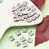 Brass Rhinestone Spacer Beads RSB072-17S-4