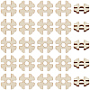 1 Set 1-Hole Wood Buttons BUTT-CY0001-16B-6