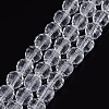Transparent Glass Bead Strands X-GLAA-R095-8mm-15-1