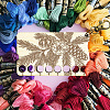  8-Position Wood Embroidery Thread Storage Trays TOOL-WH0056-029-6