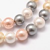 Shell Pearl Bead Strands LS-BSHE-L017-17-5