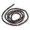 Electroplate Glass Beads Strands GLAA-H021-01A-AB02-5