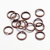 Red Copper Color Brass Open Jump Rings X-JRC8MM-R-1