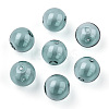 Transparent Blow High Borosilicate Glass Globe Beads GLAA-T003-09E-3