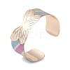 Butterfly Alloy Open Cuff Bangles for Women LS-BJEW-L686-01A-1