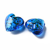 Handmade Lampwork Silver Foil Glass Beads FOIL-T005-01-M-4