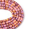 Handmade Polymer Clay Beads Strands CLAY-R089-8mm-T007-7