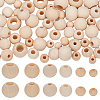 Gorgecraft 390Pcs 6 Styles Natural Unfinished Wood Beads WOOD-GF0001-94-1
