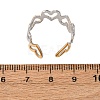 304 Stainless Steel Double Color Cuff Rings RJEW-S635-01GP-Q-3