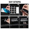 1 Set Acrylic Earring Display Stands EDIS-PH0001-36C-WH-5