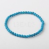 Synthetic Turquoise Stretch Bracelets X-BJEW-JB01272-01-1