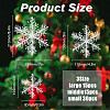 SUPERFINDINGS 20 Bag 3 Style Christmas Plastic Pendant Decoration AJEW-FH0003-78-2