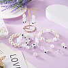 160Pcs 10 Style ABS Plastic Imitation Pearl Beads & Transparent & Opaque Acrylic Beads FIND-SW0001-31-7